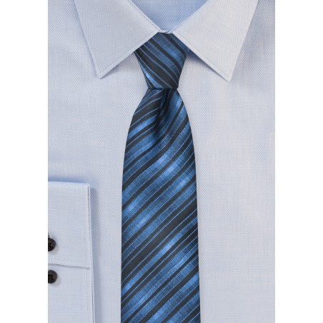 Modern Blue Skinny Necktie