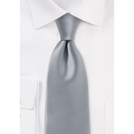 Striking Handcrafted Necktie in Silver