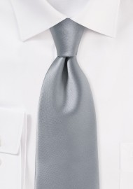 Striking Handcrafted Necktie in Silver