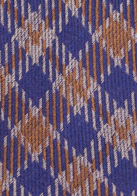 Slim Cut Designer Plaid Tie in Wool