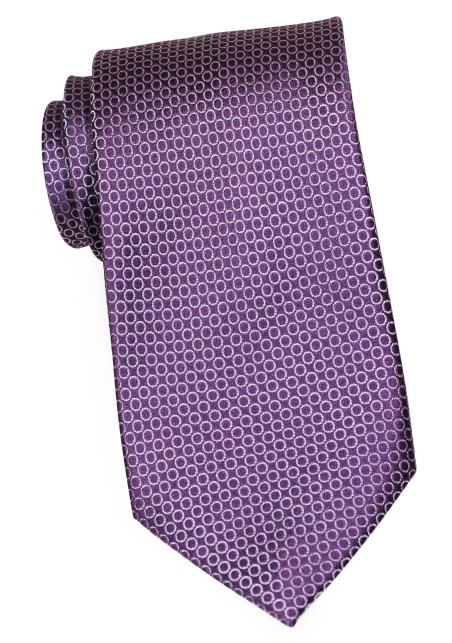 Graphic Print Designer Tie in Radiant Orchid
