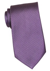Graphic Print Designer Tie in Radiant Orchid