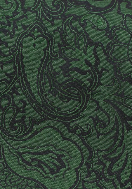 Forest Pine Paisley Tie in Extra Long Length