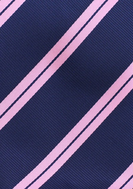 Preppy Summer Tie in Navy and Pink