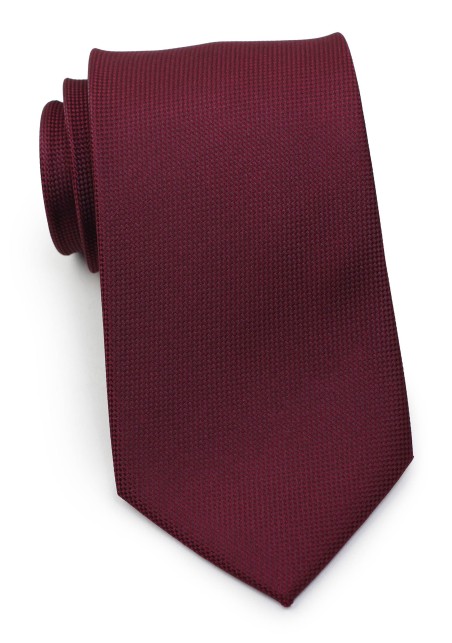 Solid Matte Tie in Maroon