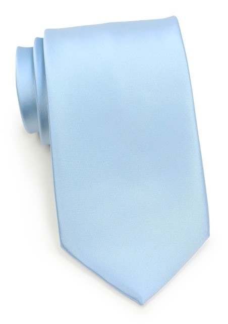 Solid Powder Blue Mens Tie