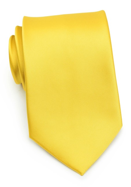 Solid Tie in Bright Sun Yellow