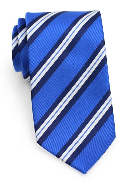 Repp Stripe Kids Tie in Horizon Blue