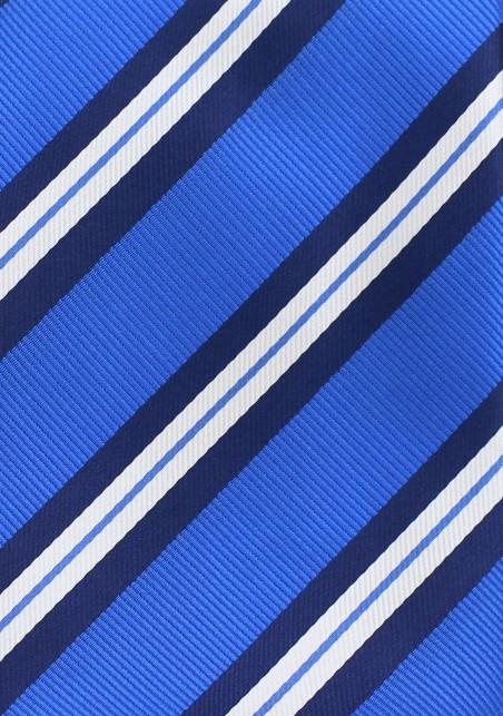 Striped Necktie in Horizon Blue