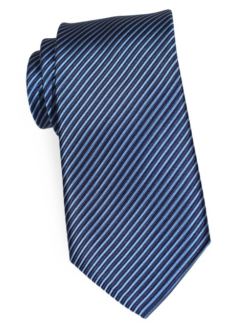 Fine Stripe Designer Tie in Blue