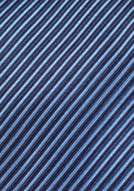 Fine Stripe Designer Tie in Blue