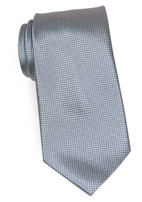 Trendy Designer Tie in Metallic Silver