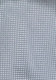 Trendy Designer Tie in Metallic Silver