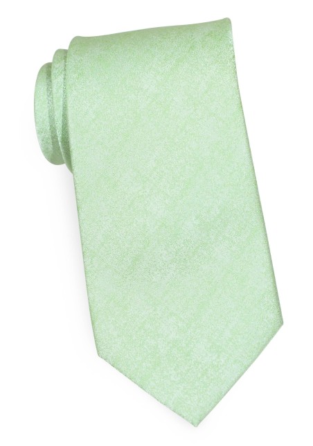Solid Extra Long Tie in Light Cypress Green