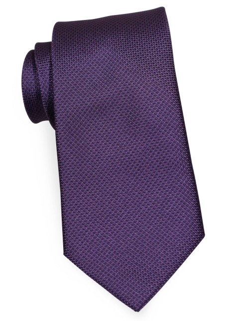 Grape Purple Tie with Grenadine Texture
