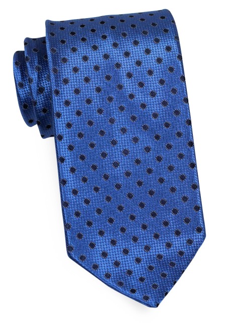 Ultramarine Colored Polka Dot Tie