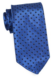 Ultramarine Colored Polka Dot Tie