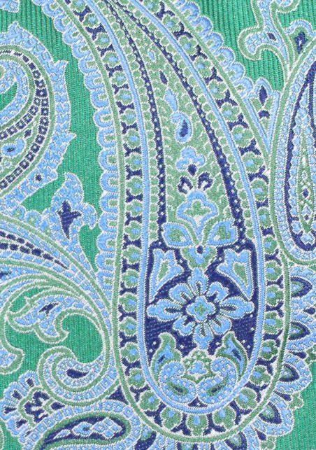Kelly Green XL Paisley Tie | Extra Long Tie in Kelly Green Paisley