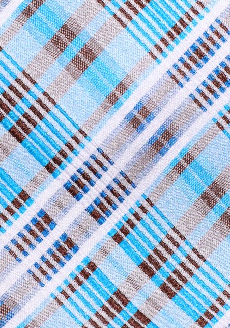 Summer Silk Tie in Bright Pool Blue and Silver