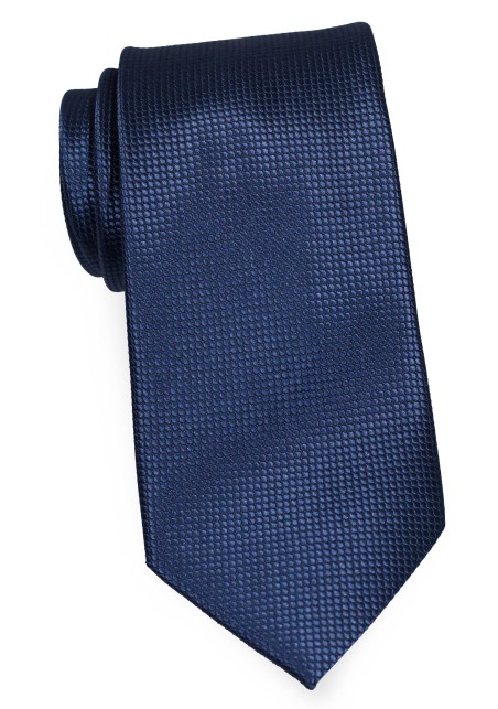 Solid Texture Tie in Estate Blue