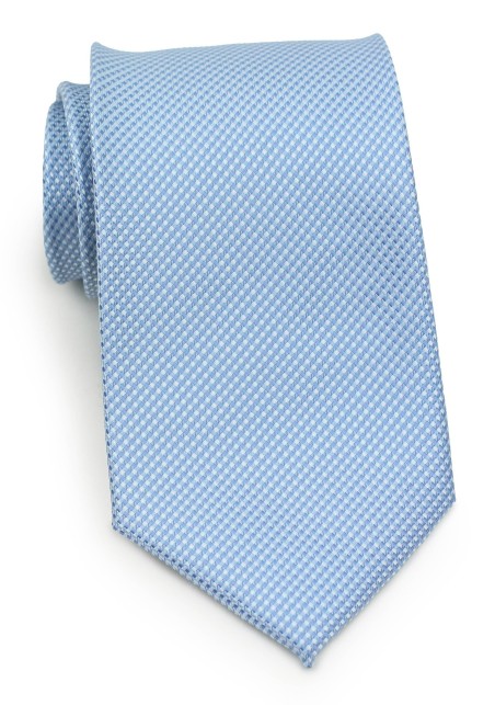 Grenadine Textured Kids Sized Tie in Sky Blue