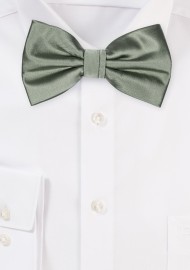 Solid Olive Green Mens Bow Tie
