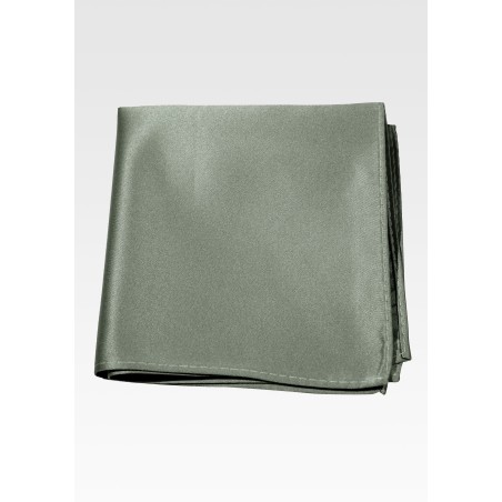 Solid Olive Green Pocket Square