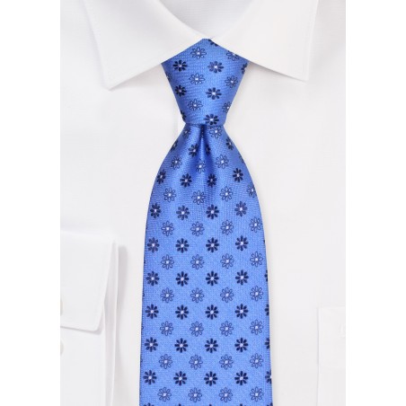 Blue Hued Floral Tie