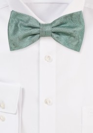 Willow Green Floral Bowtie in Matte Finish