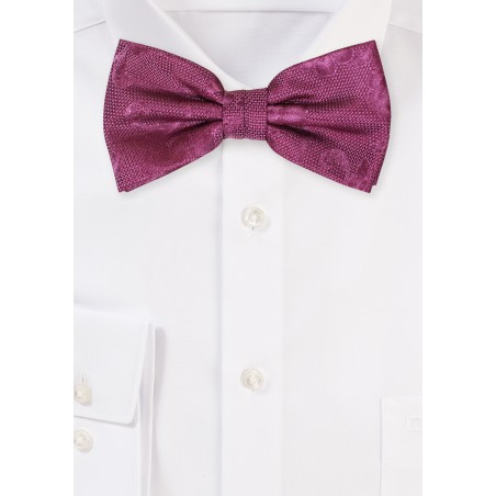 Lilac Floral Bowtie in Matte Finish