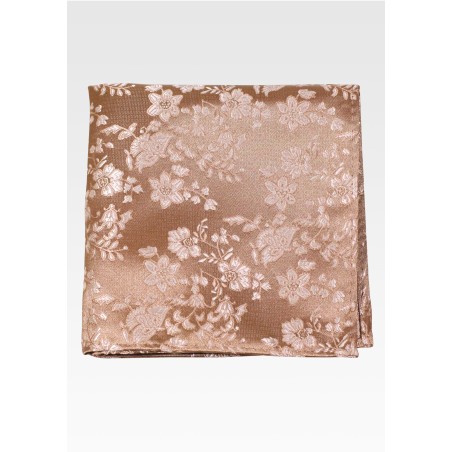 Floral Hanky in Antique Gold