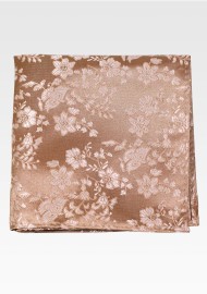 Floral Hanky in Antique Gold
