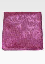 Lilac Floral Hanky in Solid Color Design