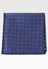 Mens Pocket Square in Classic Navy Blue