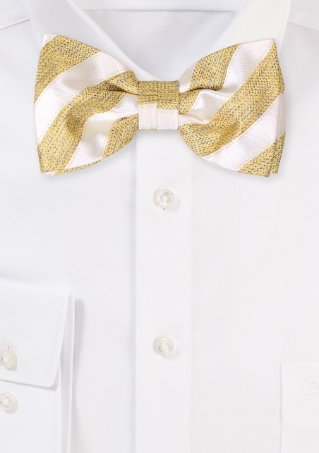 Butterscotch Bowtie with Stripes