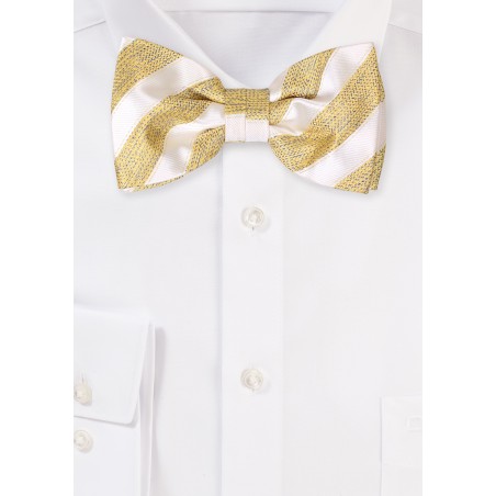 Butterscotch Bowtie with Stripes