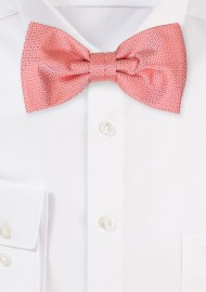 Peach Orange and Terracotta Color Bow Tie