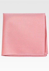 Peach and Terracotta Orange Pocket Square