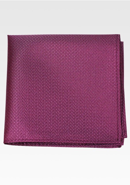 Designer Pocket Square in Wine Red