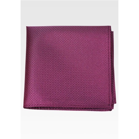 Designer Pocket Square in Wine Red