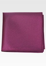 Designer Pocket Square in Wine Red