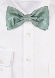 Artichoke Green Bowtie with Woven Texture