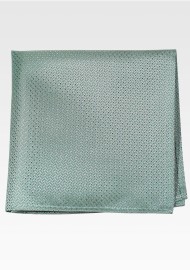 Designer Pocket Square in Artichoke Green