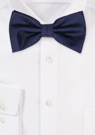 Midnight Blue Bowtie with Woven Texture