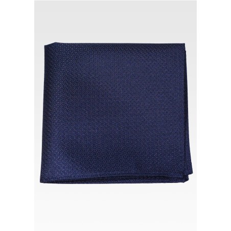 Midnight Navy Pocket Square in Foulard Design