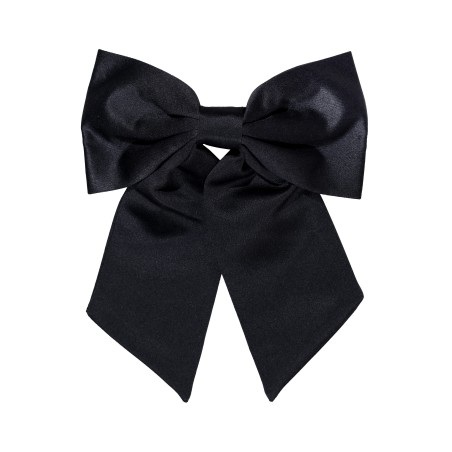 Girls Hair Bow | Solid Black Ladies Hair Bow Clip