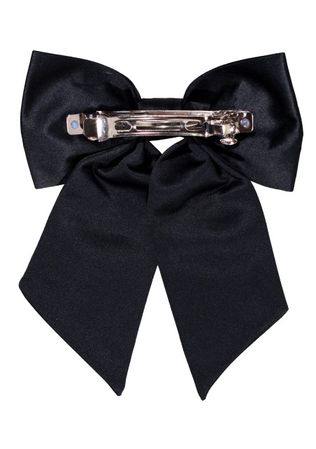 Girls Hair Bow | Solid Black Ladies Hair Bow Clip