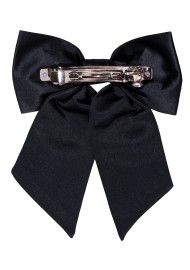 Girls Hair Bow | Solid Black Ladies Hair Bow Clip