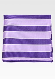 Preppy Repp Pocket Square in Purple and Lavender