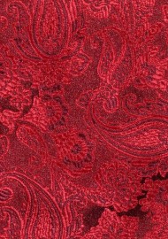 Victorian Burgundy Paisley Necktie